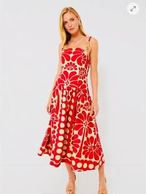 miranda mix chemise midi dress FARM Rio Miranda Mixed Printed Button Front Midi Dress